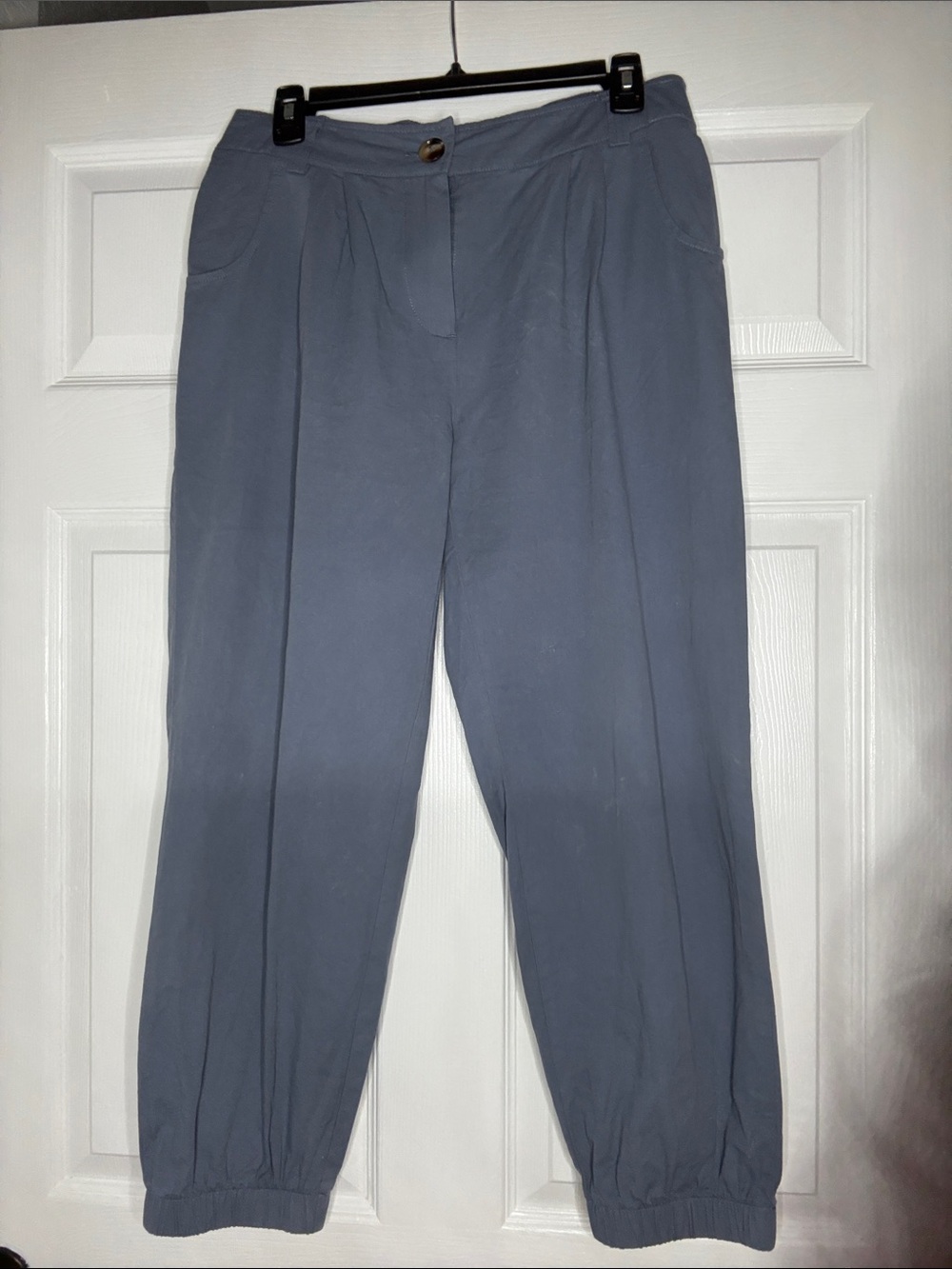 HALARA Slate Blue Elastic-Cuff Track Pants
